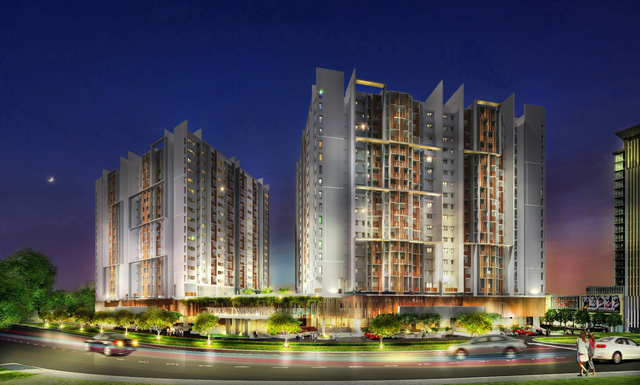Phối cảnh dự án Topaz Twins tổ hợp căn hộ cao cấp tại Biên Hoà.